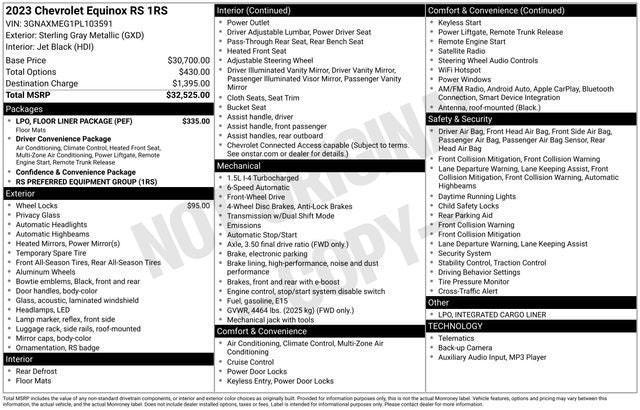 2023 Chevrolet Equinox RS