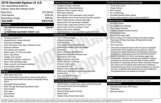2018 Chevrolet Equinox LS