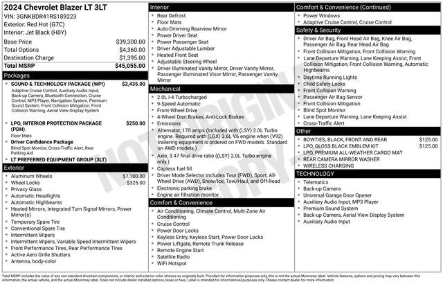 2024 Chevrolet Blazer LT