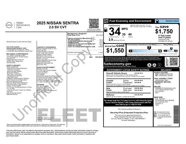 2025 Nissan Sentra SV
