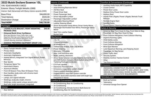 2023 Buick Enclave Essence