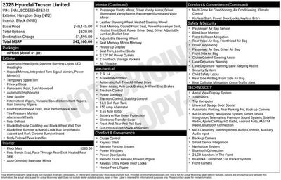 2025 Hyundai Tucson Limited