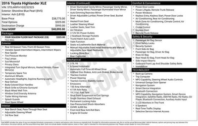 2016 Toyota Highlander XLE V6