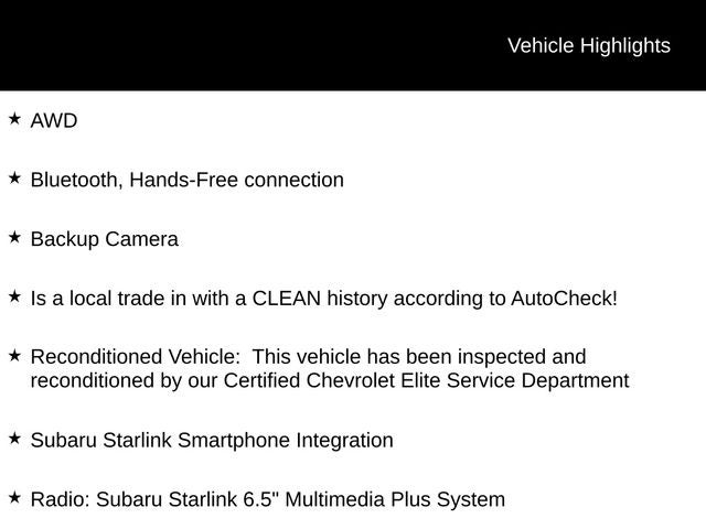 2019 Subaru Crosstrek 2.0i Premium