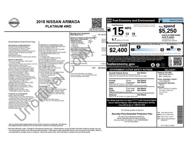 2018 Nissan Armada Platinum