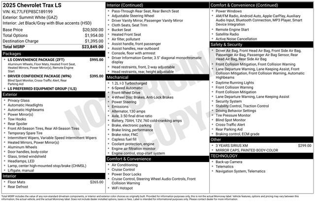 2025 Chevrolet Trax LS